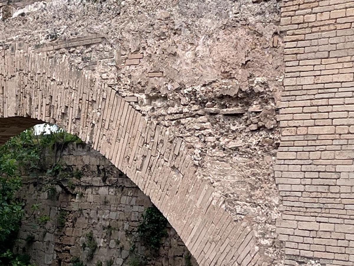Detalle de la degradación que sufre este patrimonio.