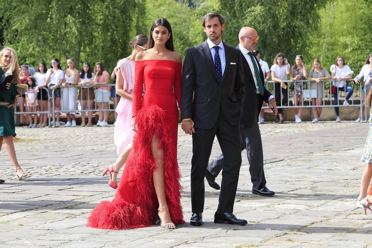 Marta Lozano y Lorenzo Remohi en la boda de María Pombo