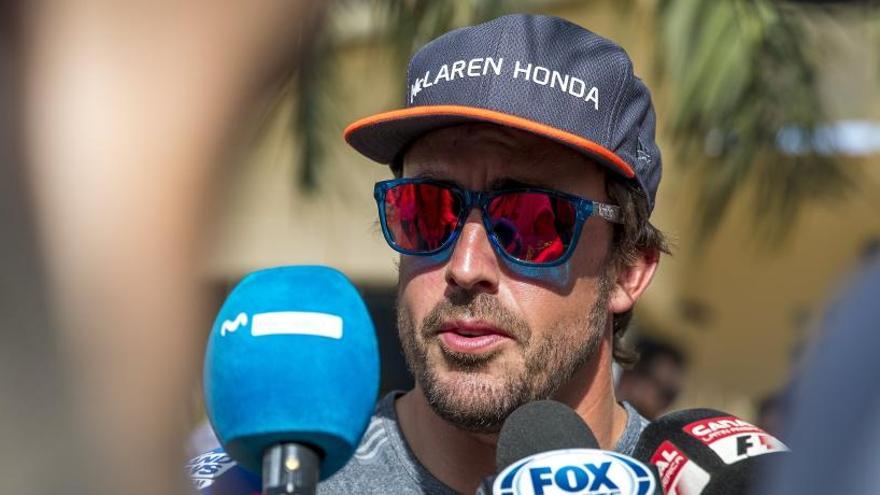 Fernando Alonso, este jueves en Baréin.