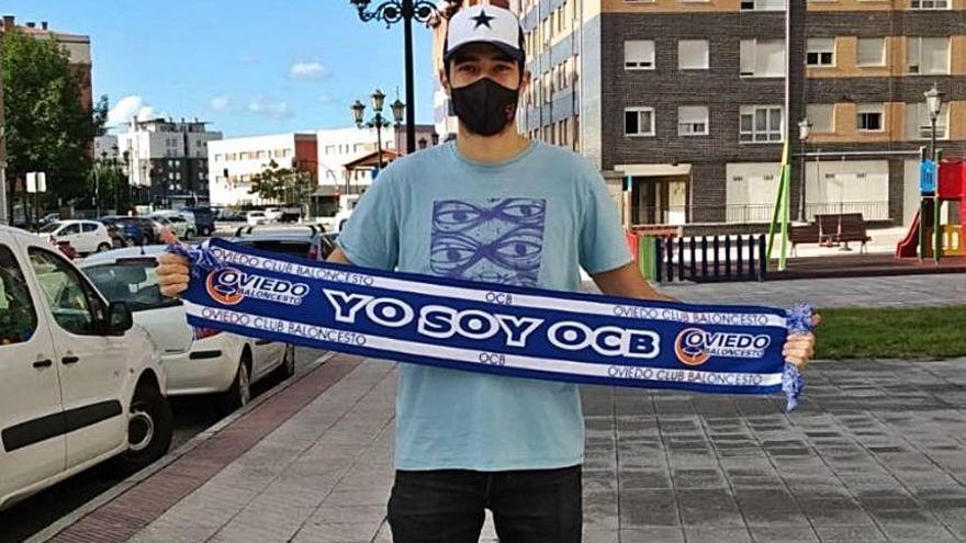 Alexis Bartolomé, a su llegada a Oviedo.