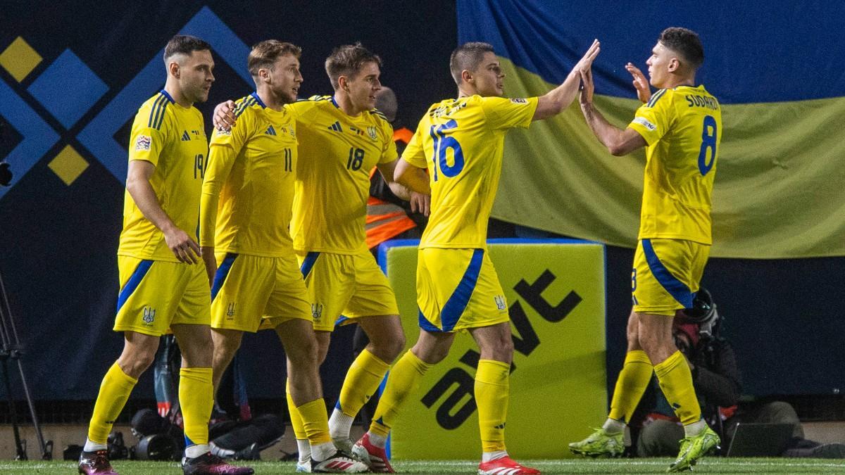 Ucrania superó a Bélgica en la ida del play-off de la Nations League