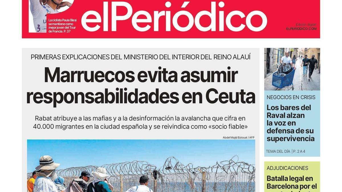 La portada de EL PERIÓDICO del 3 de agosto de 2026.