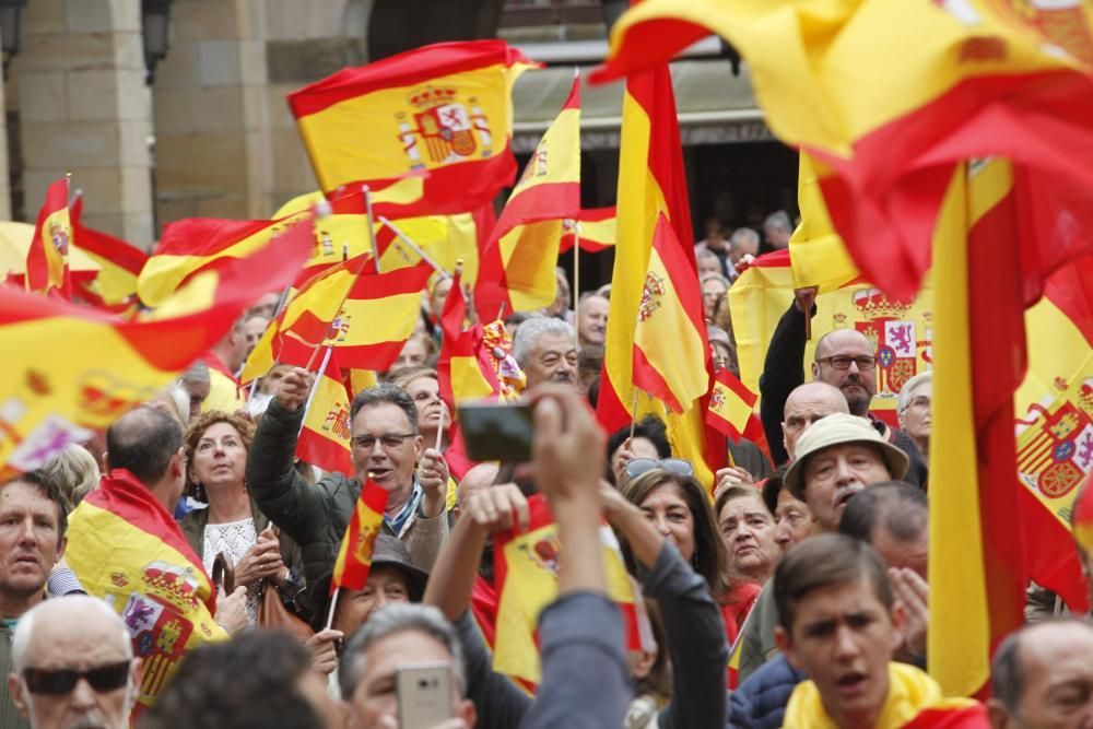 Manifestación en Gijón por la unidad de España