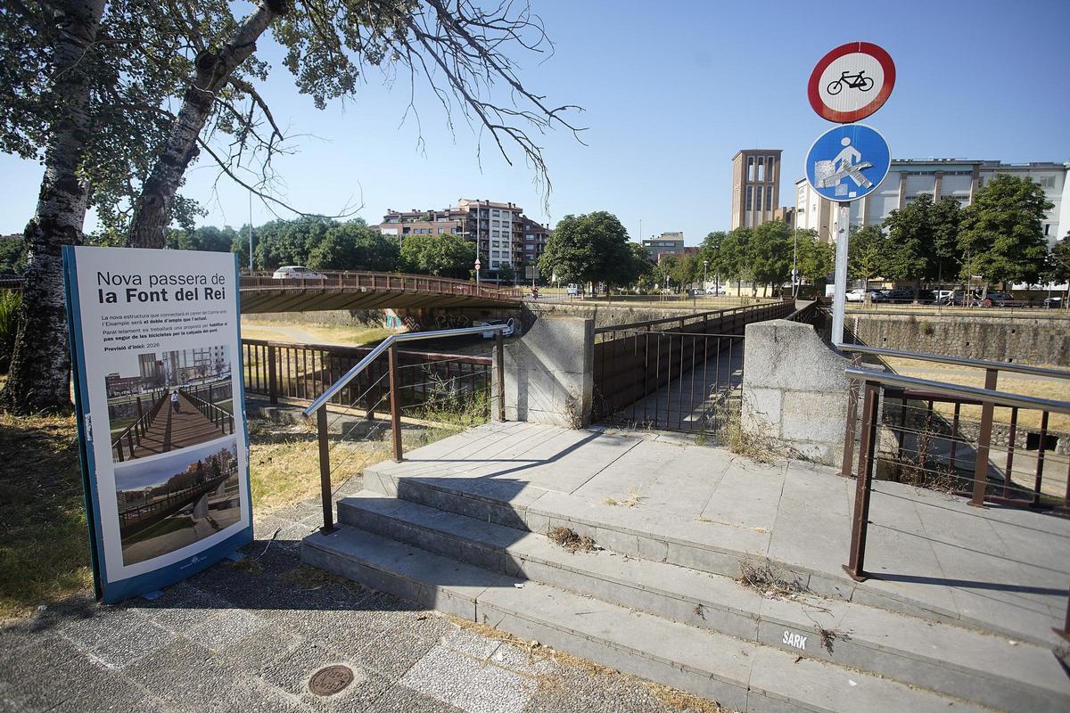 Els treballs per reobrir la passera de la Font del Rei ja s'han adjudicat.