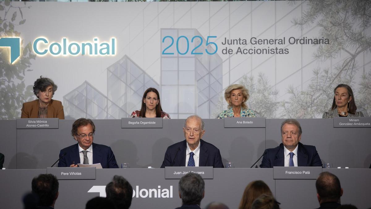 El consejo de administración de Colonial durante la última junta de accionistas