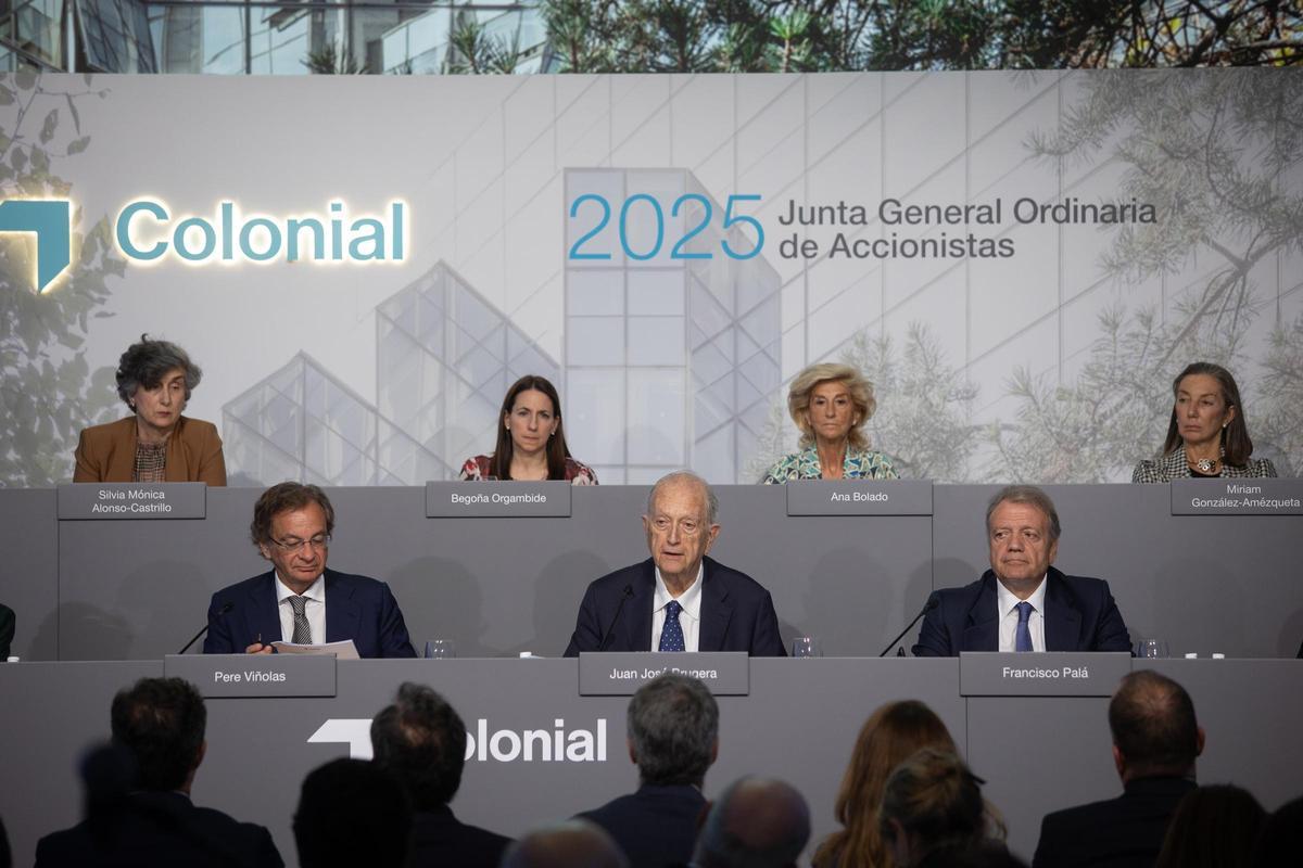 El consejo de administración de Colonial durante la última junta de accionistas