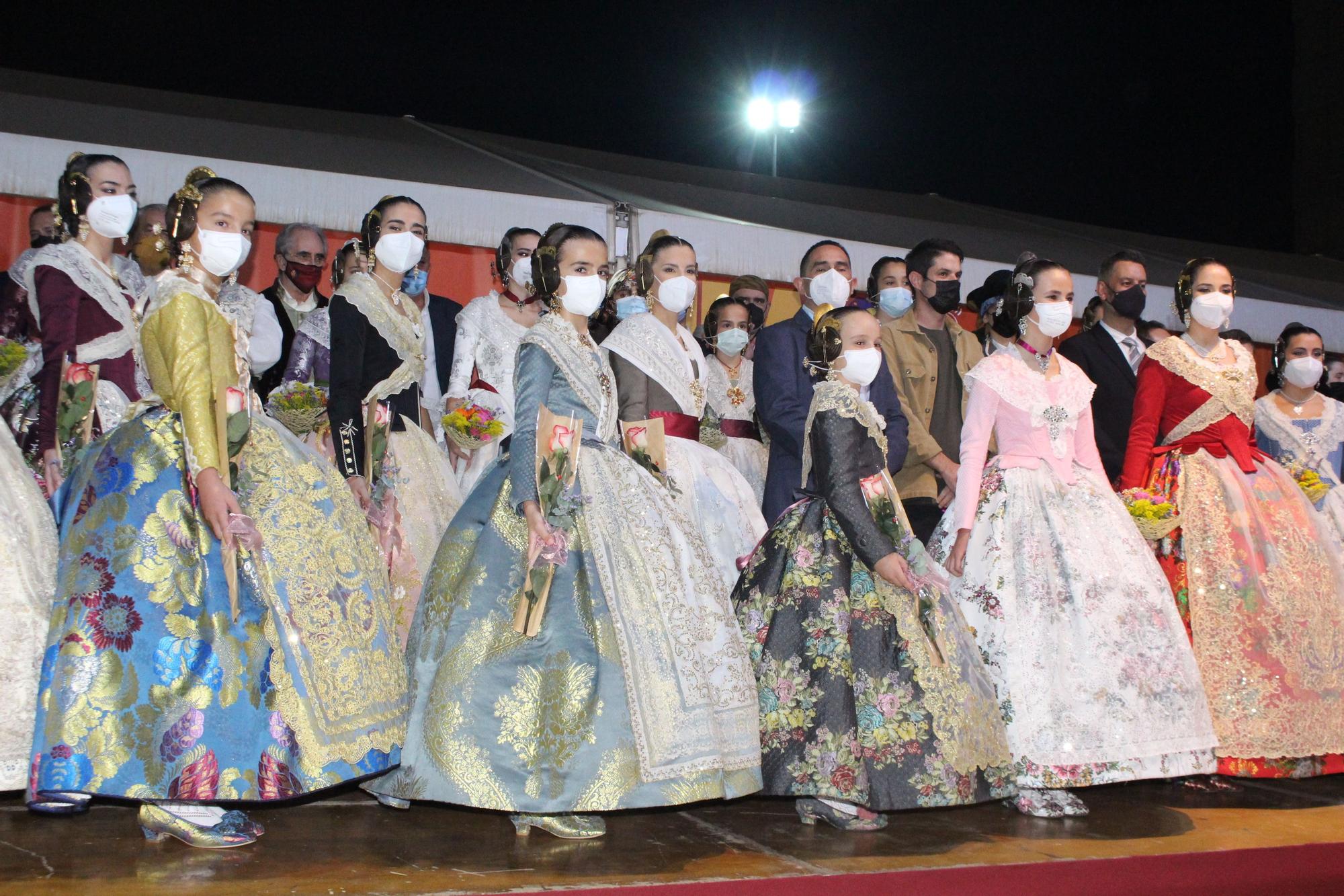 Estreno de las falleras mayores de València 2022 y las cortes en la "Festa per a Tots"