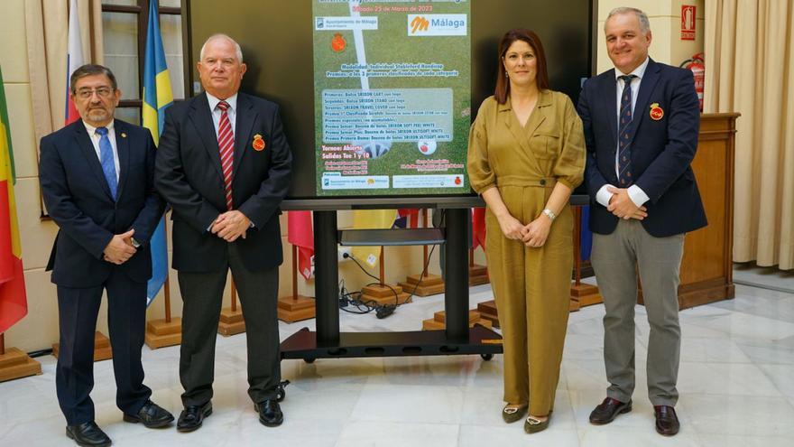 Presentación del XXVII Torneo de Golf Ayuntamiento de Málaga que se celebrará este sábado.