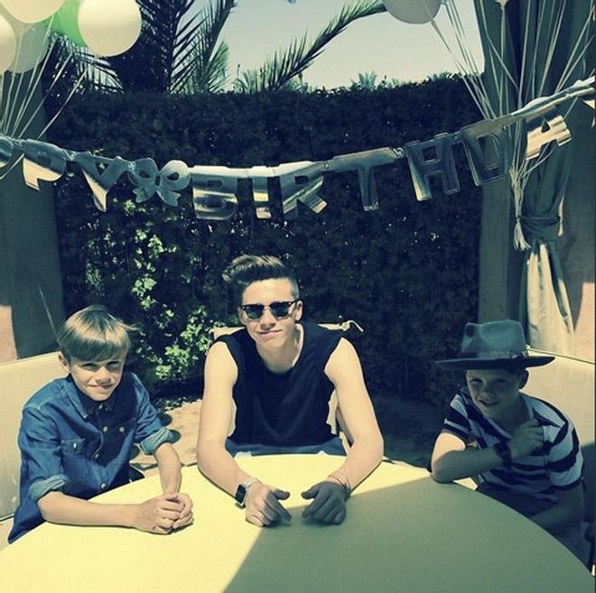 40 cumpleaños de David Beckham: los herederos