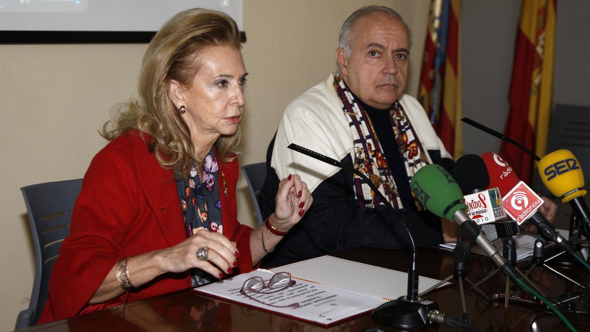 Mayrén Beneyto y José Luis Moreno, en 2013.