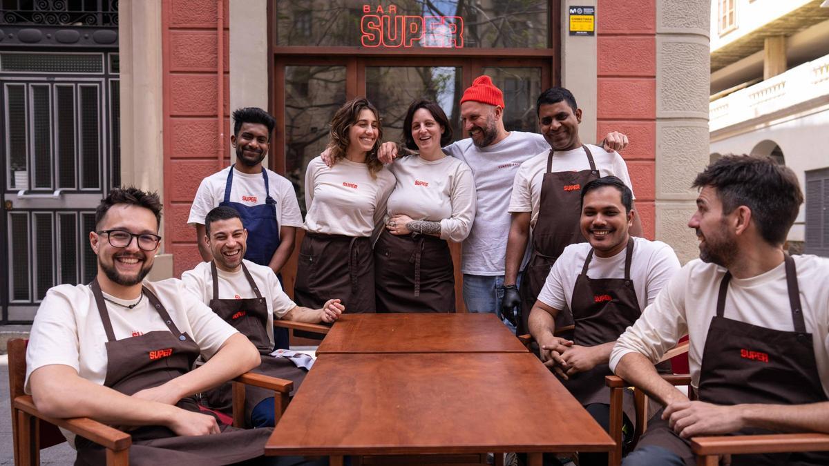 El equipo del Bar Súper.