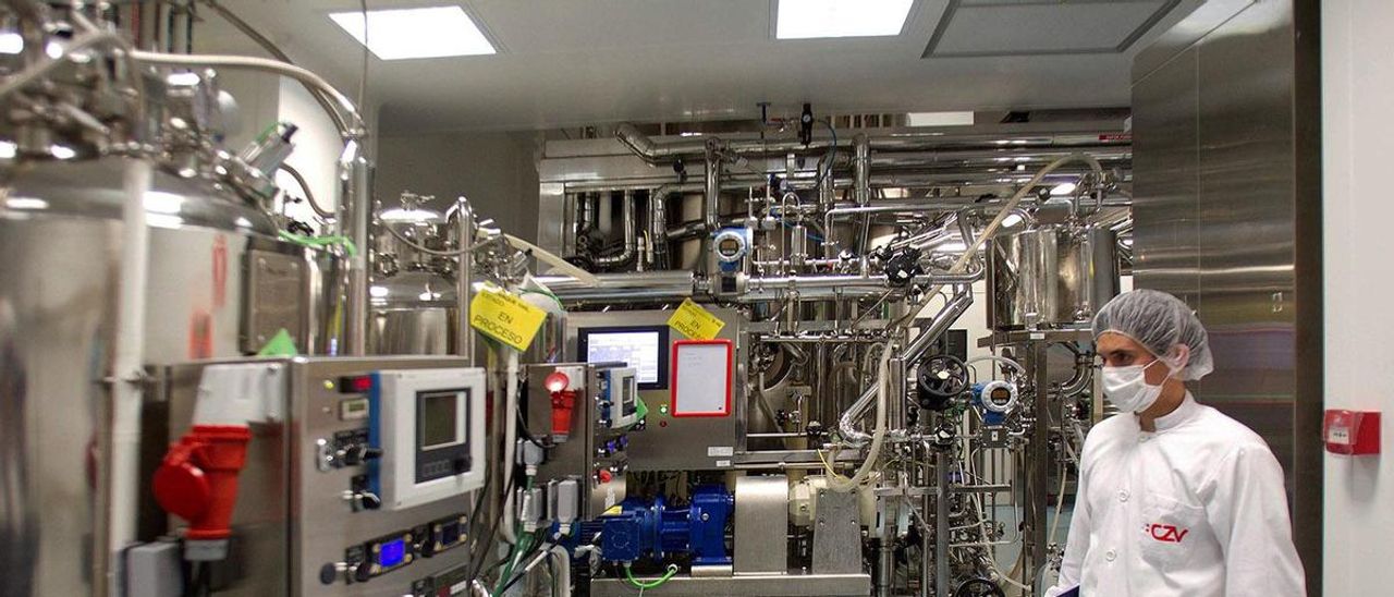 Planta de producción de Biofabri en Porriño Planta de producción de Biofabri en Porriño