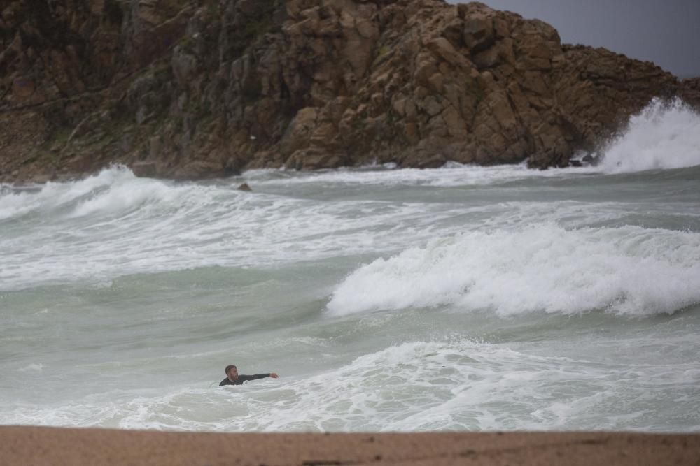 El temporal marítim i la pluja afecta Blanes