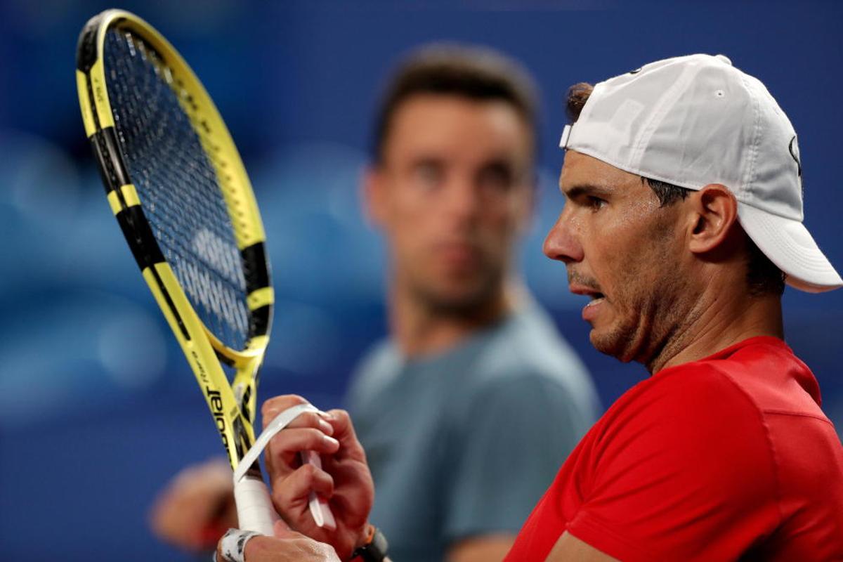 Entrene Rafa Nadal y Bautista en Australia para Co