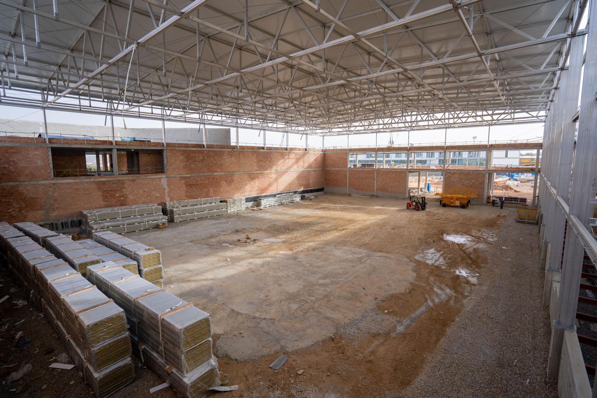 Obras de ampliación de la Rafa Nadal Academy by Movistar en Manacor.