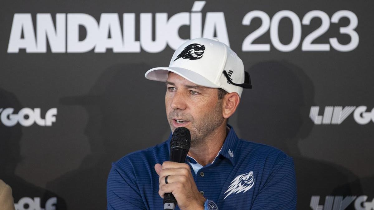 Sergio García, en la presentación del LIV Golf Andalucía 2023 en Valderrama (Cádiz)