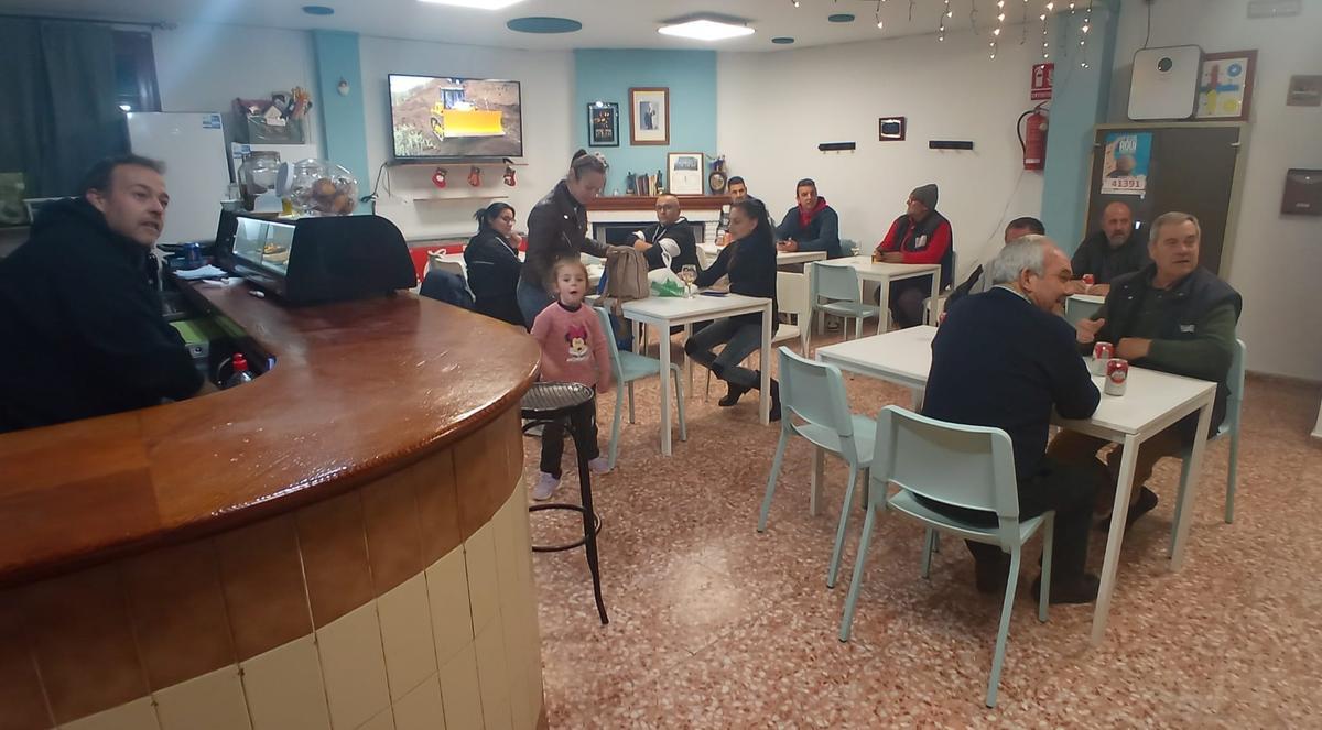 El bar del Hogar del Jubilado, el pasado viernes