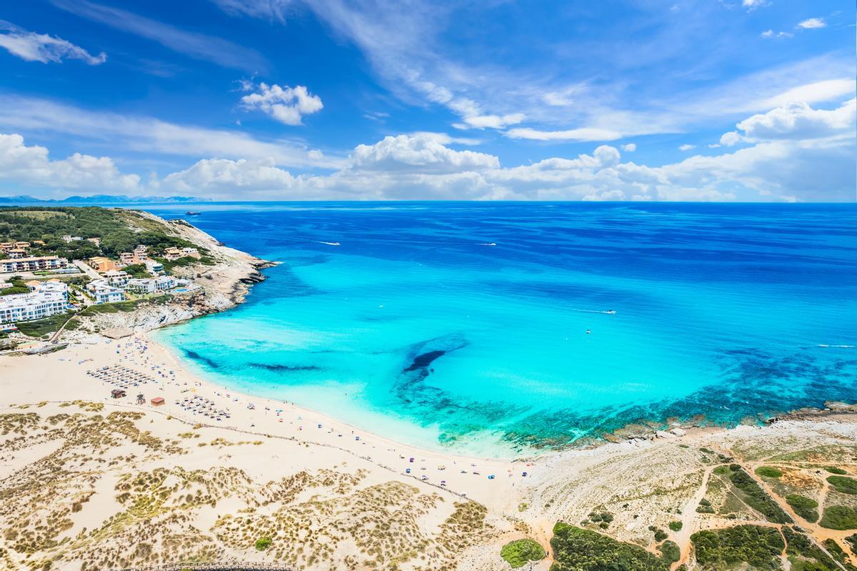 Vista aérea de Cala Mesquida