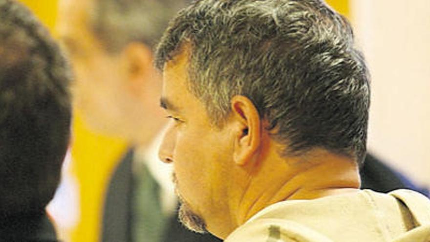 Salvador Morales en la primera jornada del juicio.