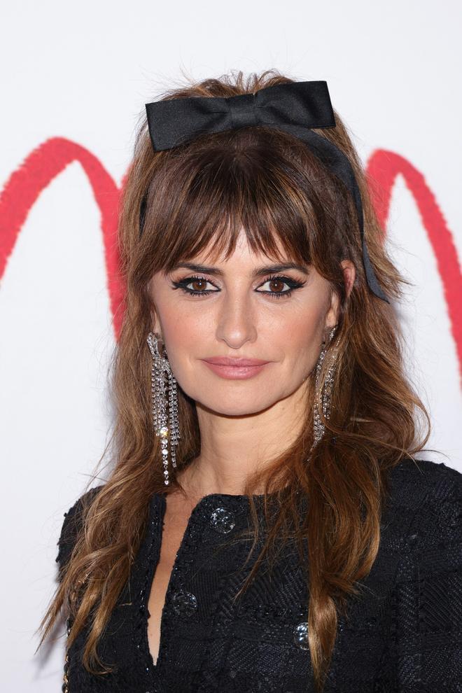 Penélope Cruz con semi coleta alta