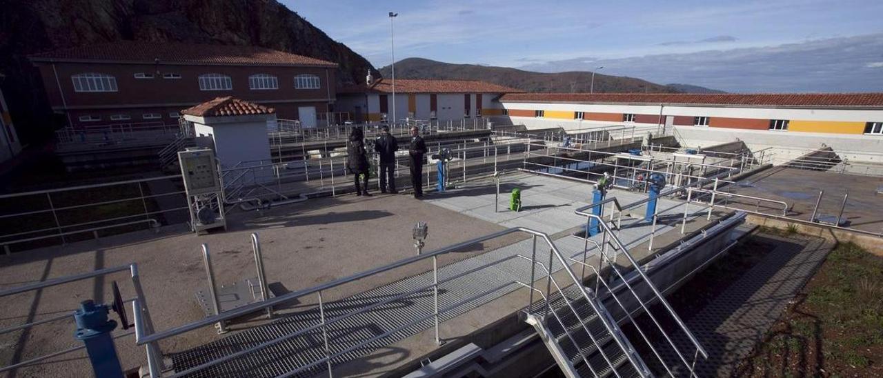 Estación de tratamiento de agua potable de Morcín.