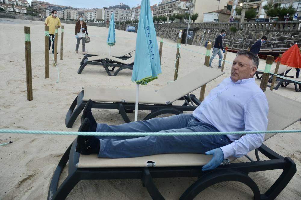 Así se organizará Silgar, la primera playa antiCovid-19 de Galicia