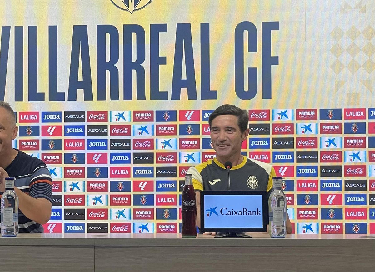 Marcelino García Toral, durante la rueda de prensa previa al Atlético de Madrid.