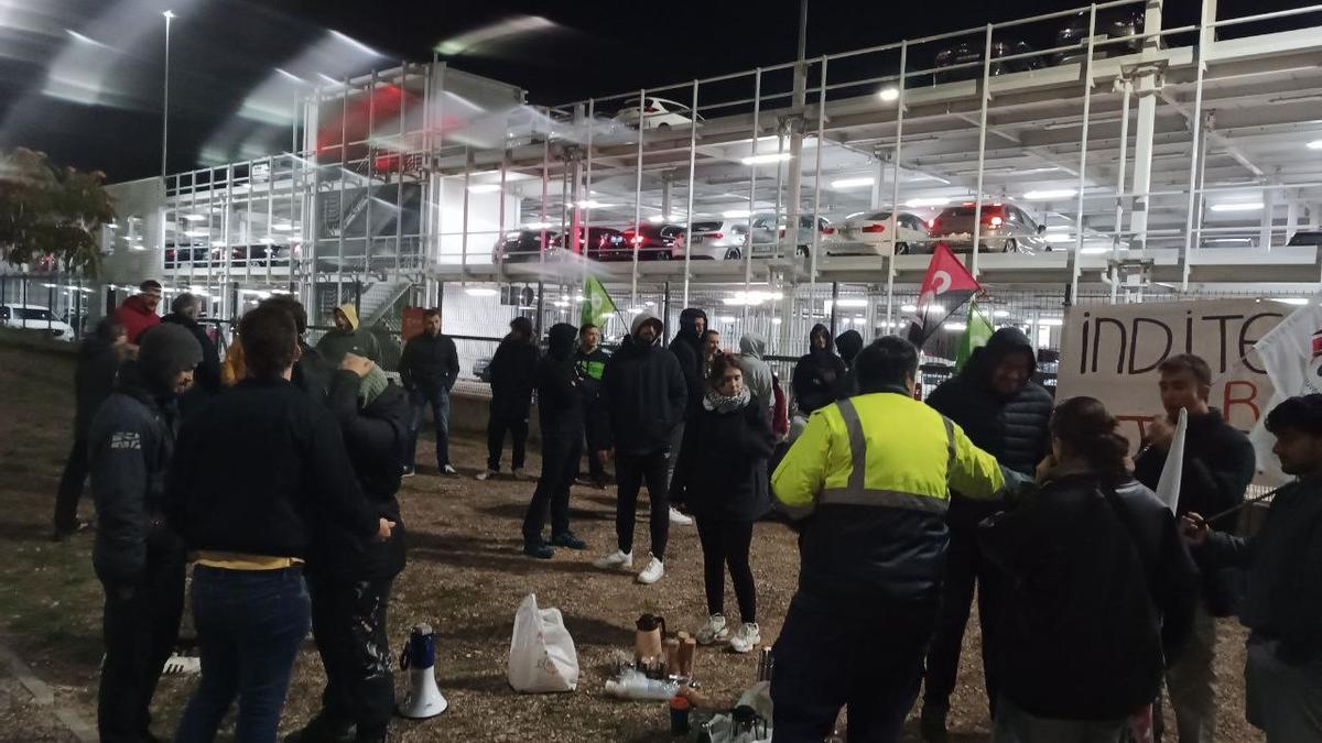 Protestas de trabajadores de VJ Maintenance en octubre del año pasado