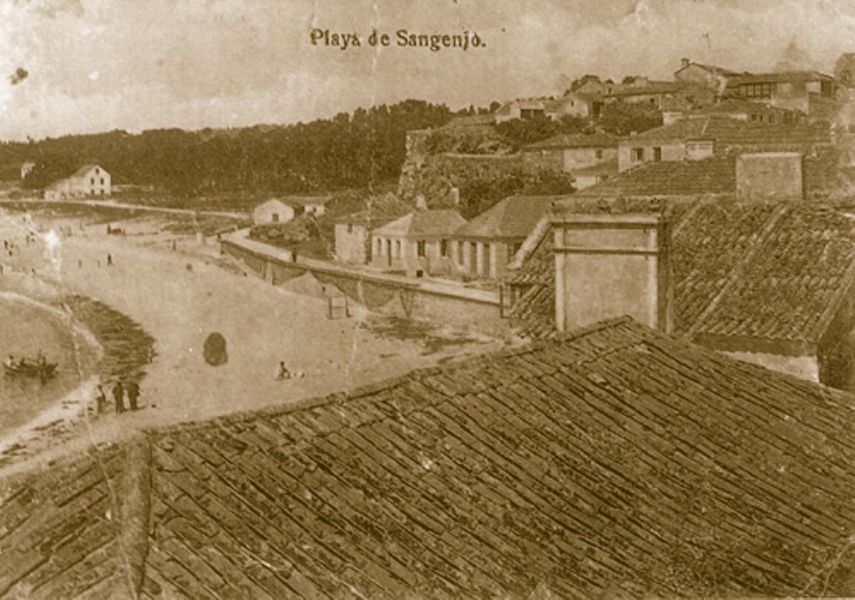 Vista de Silgar a principios del siglo XX.