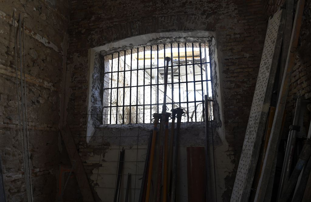 Así van las obras en la segunda fase de la Cárcel Vieja de Murcia