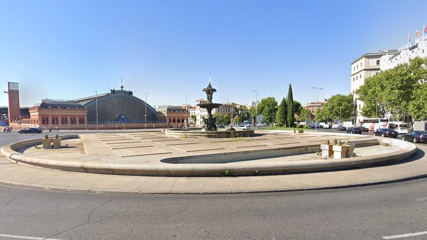 Plaza del Emperador Carlos V de Madrid en la que se instalará iluminación de Navidad del Xacobeo 2021