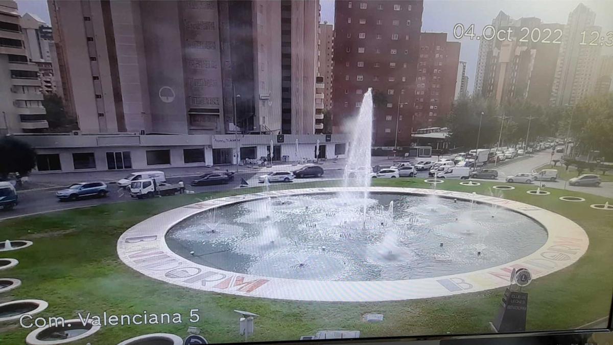 Imagen de parte del colapso que está sufriendo la entrada a Benidorm.