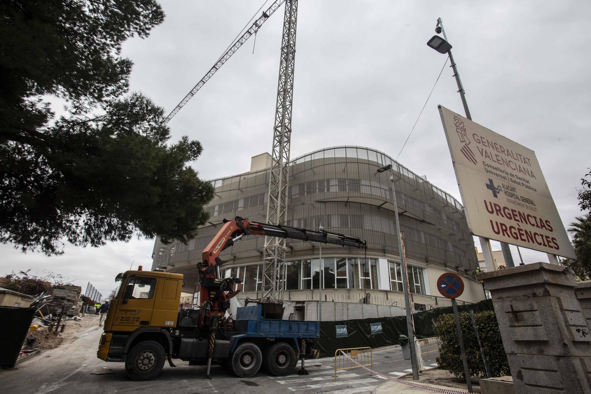 Así es la ampliación de Urgencias en el Hospital General de Alicante