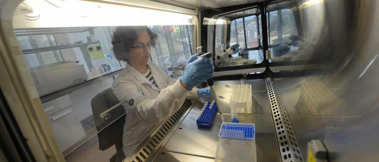 Lidia Goyos, en el laboratorio del CINN.