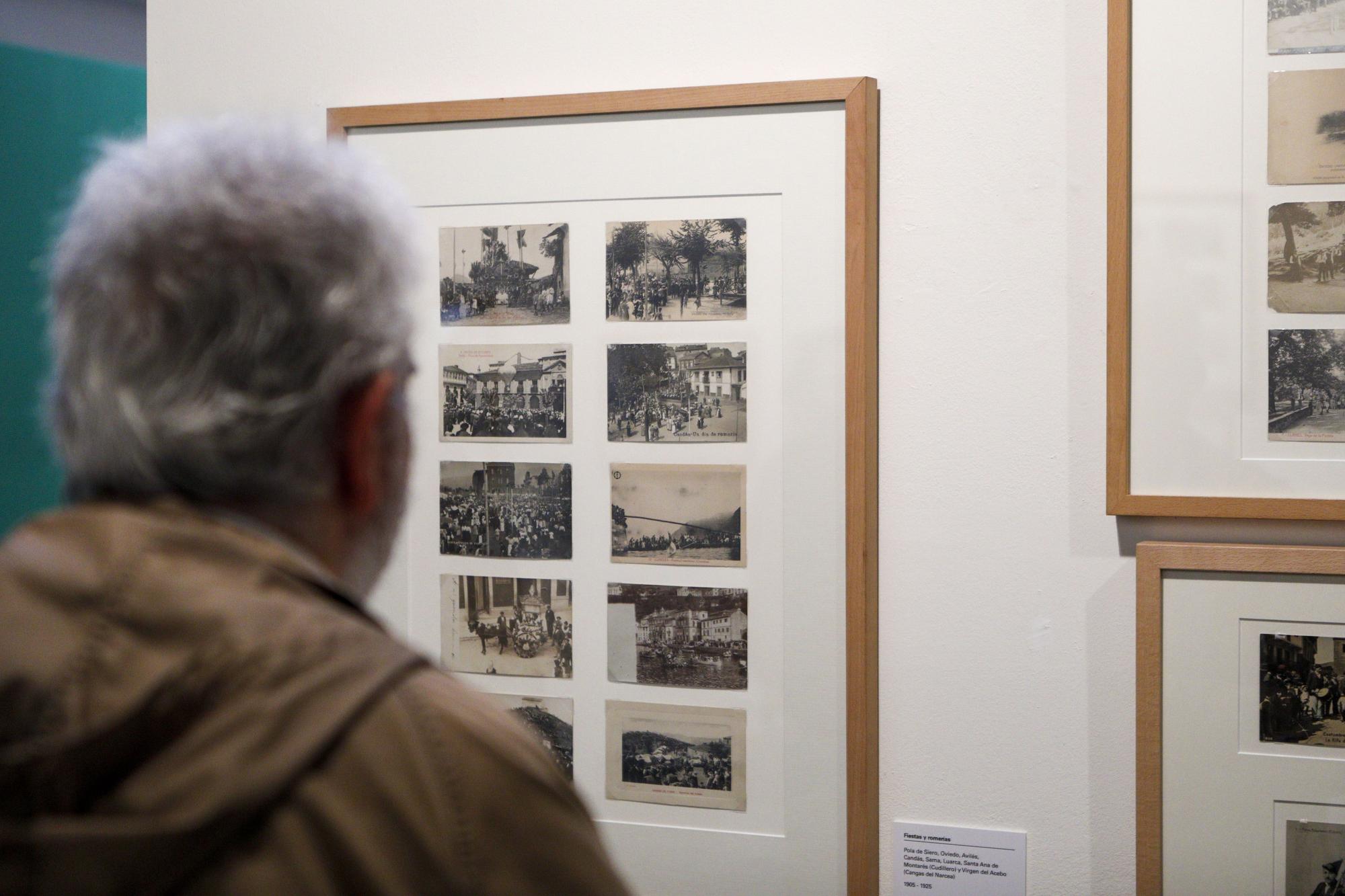 En imágenes: La colección postal de Martín Carrasco llega al Pueblu d’Asturies