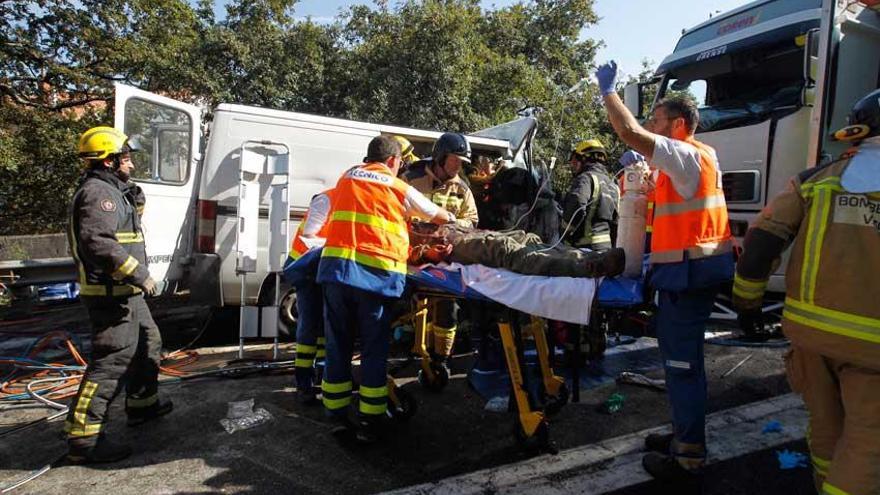 Accidente en Redondela.