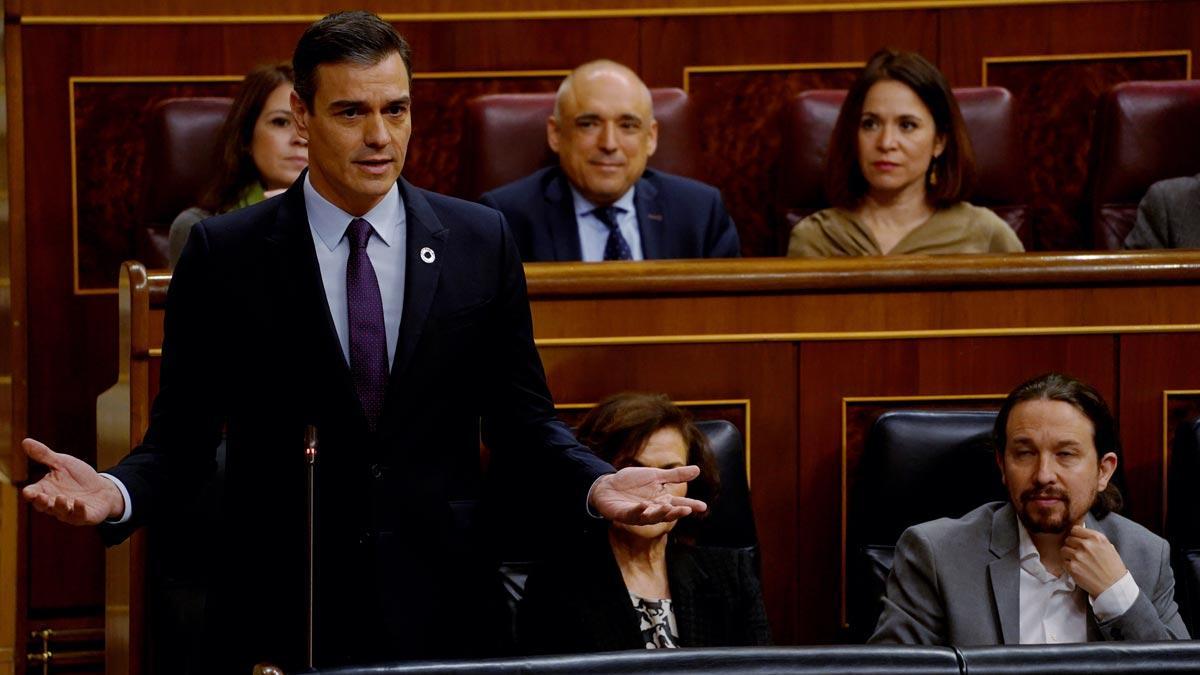 pedro sanchez interviene en el congreso