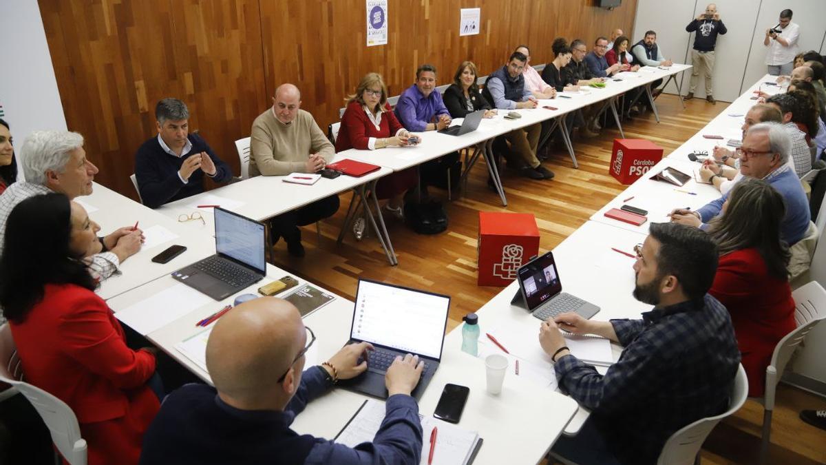 Rafi Crespín ha presidido esta tarde la primera ejecutiva del PSOE de Córdoba.