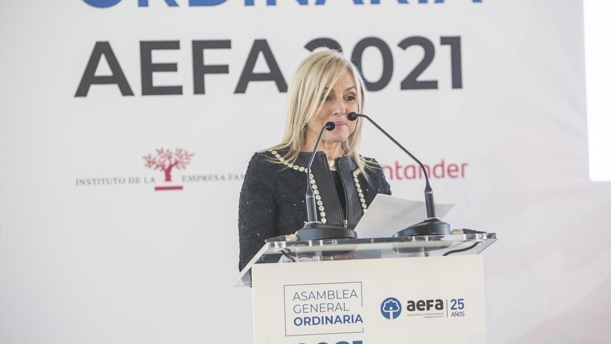 La presidenta de AEFA, Maite Antón.