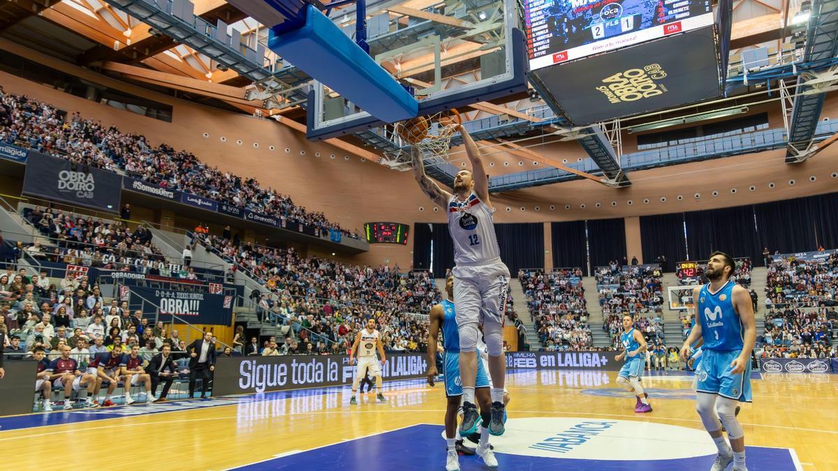 Partido entre el Obradoiro y el Movistar Estudiantes la temporada pasada