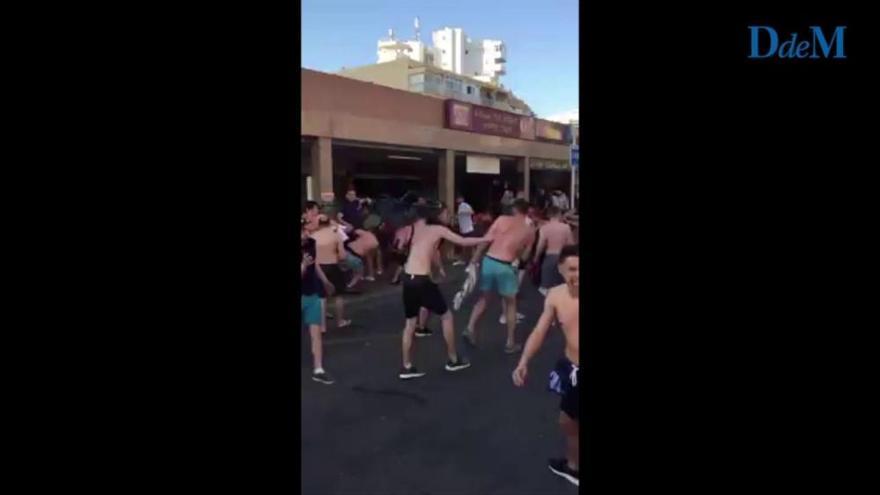 Pelea multitudinaria entre ingleses y escoceses en Magaluf