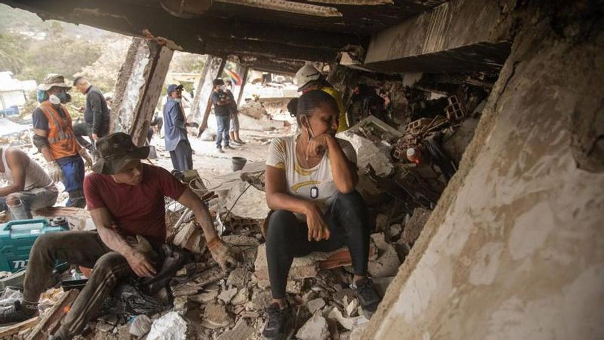Imágenes a pie de calle de la destrucción en La Guaira, Venezuela