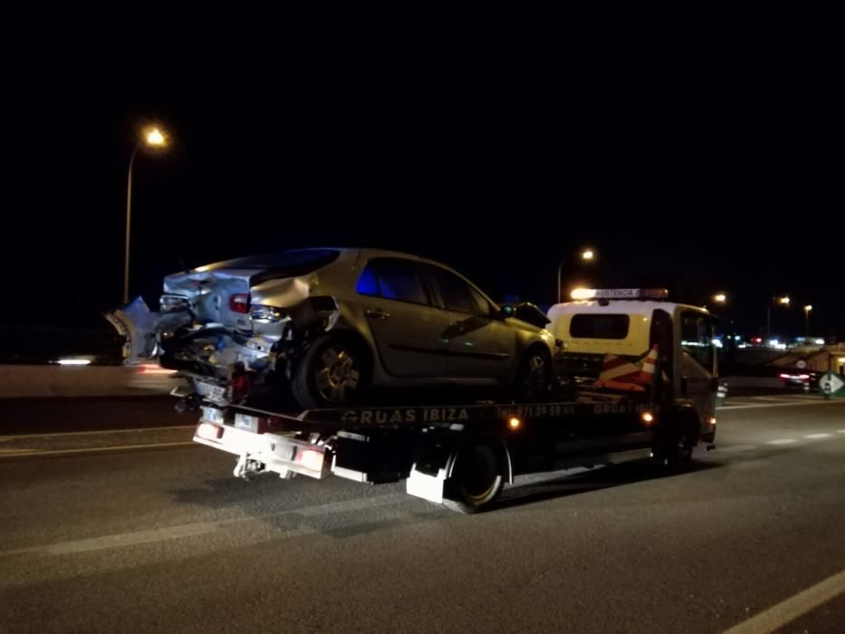 Accidente de tráfico múltiple en Ibiza