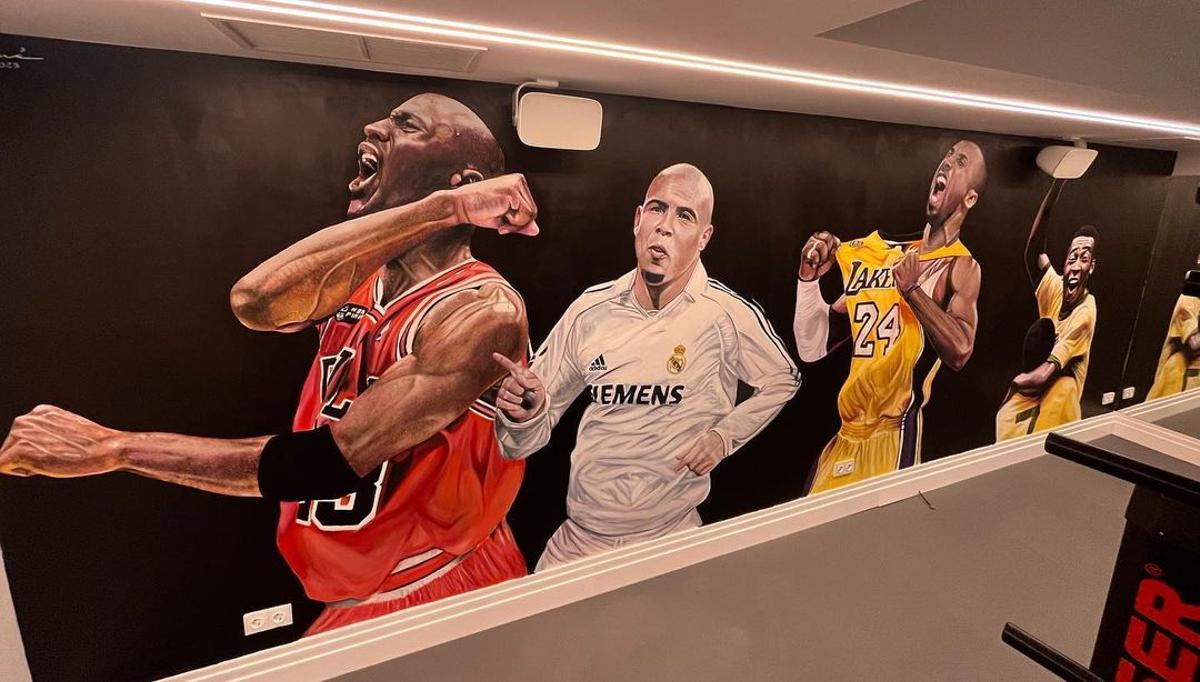 Panorámica del mural creado por René Mäkelä para Vinicius