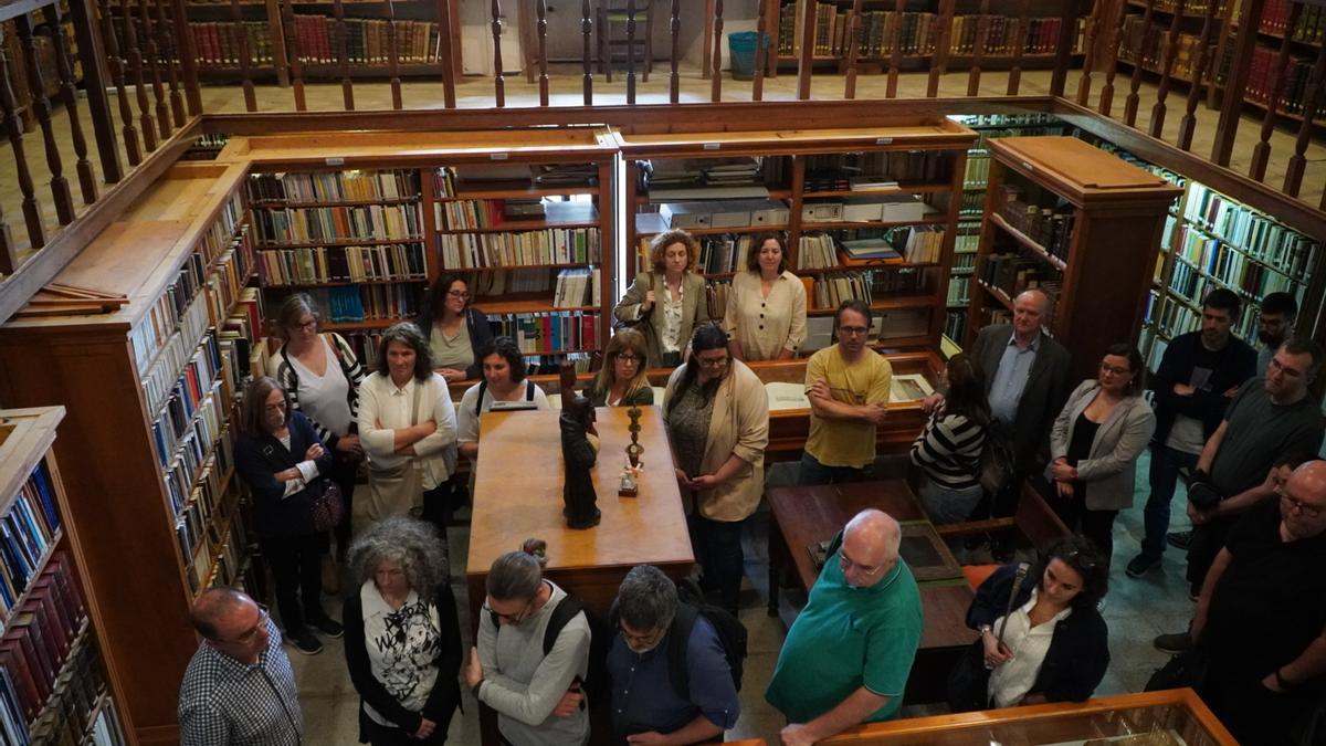 Imagen de la jornada de puertas abiertas en la antigua Biblioteca Balear.