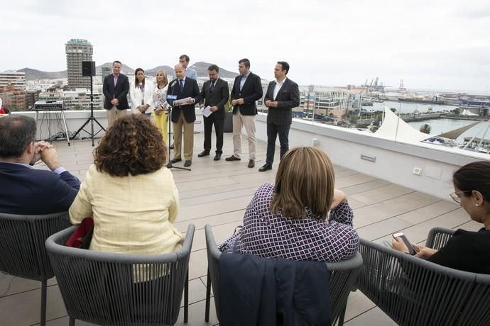 02.05.19. Las Palmas de Gran Canaria. Elecciones 26M. El candidato del Partido Popular a presidente de Canarias, Asier Antona, presenta su programa electoral para los próximos cuatro años, junto al vicesecretario general de Estudios y Programas de su partido Jorge Rodríguez . Hotel BEx Foto Quique Curbelo  | 02/05/2019 | Fotógrafo: Quique Curbelo