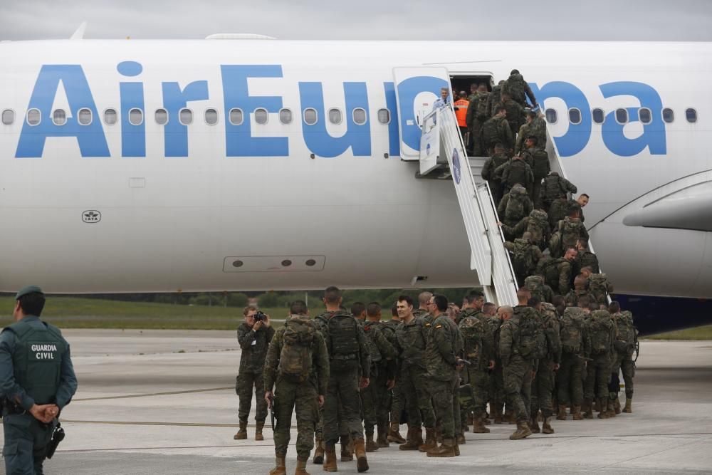 Salida de militares asturianos para Polonia