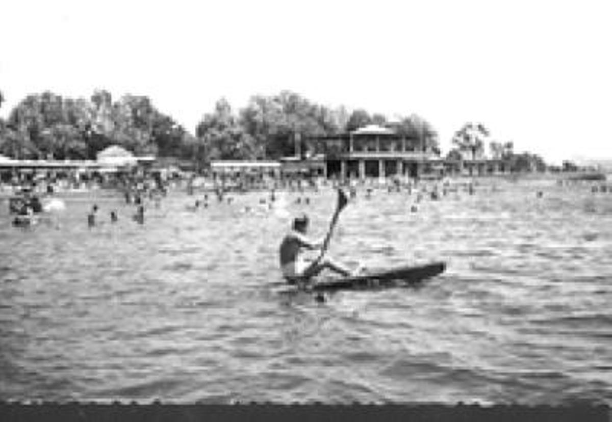 Vista de los Baños del Carmen en los años 50.