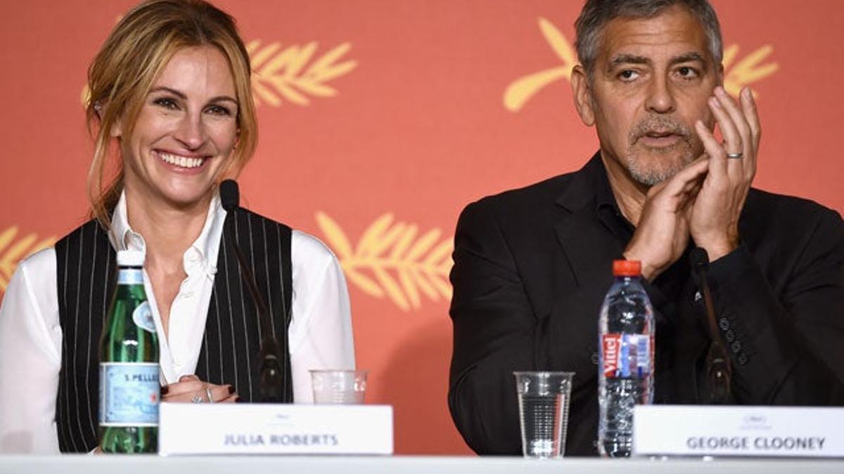 Julia Roberts y George Clooney presentan su última película en Cannes