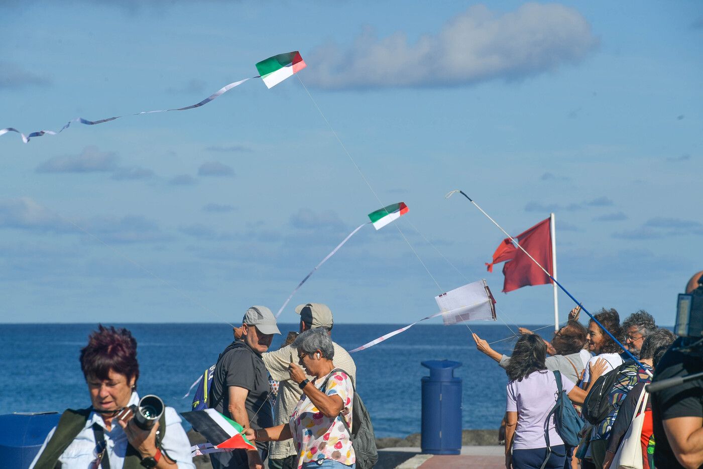 Cometas por Palestina en Las Palmas de Gran Canaria